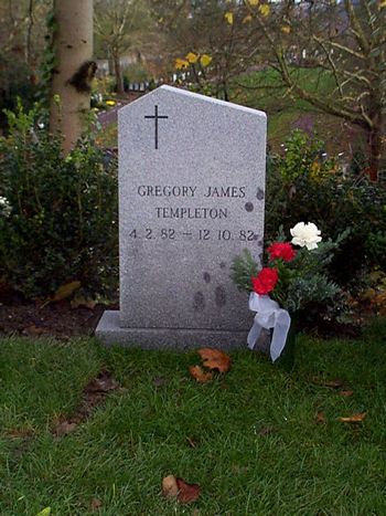 Headstone of Gregory James Templeton