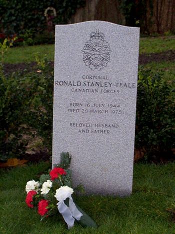 Pierre tombale de Ronald Stanley Teale