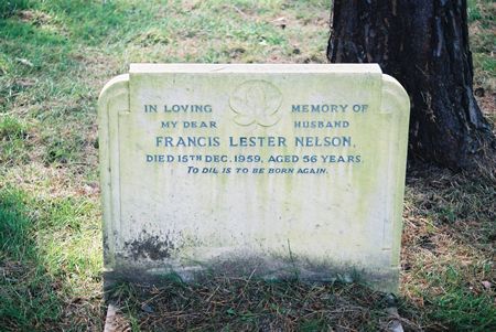 Headstone of Francis Lester Nelson