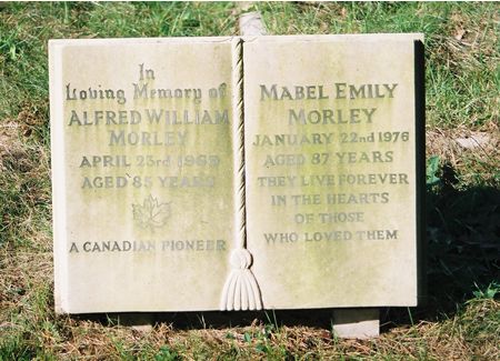 Headstone of Alfred William Morley