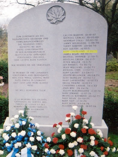 Headstone of Baby Boy Charland