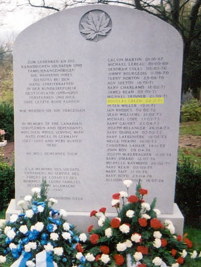 Headstone of Douglas Todd Green