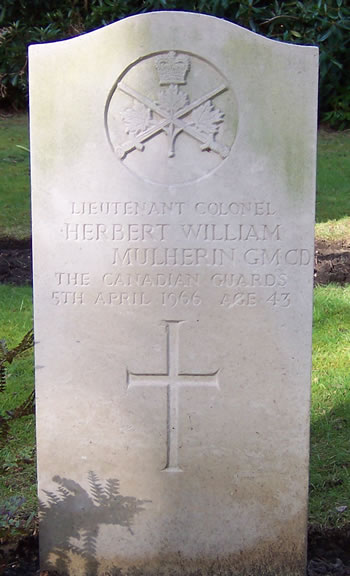 Headstone of Herbert William Mulherin