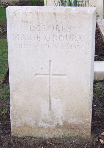 Headstone of Dolores Marie O'Rourke