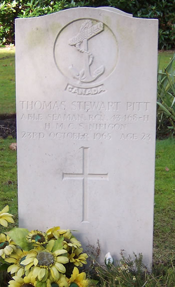 Headstone of Thomas Stewart Pitt