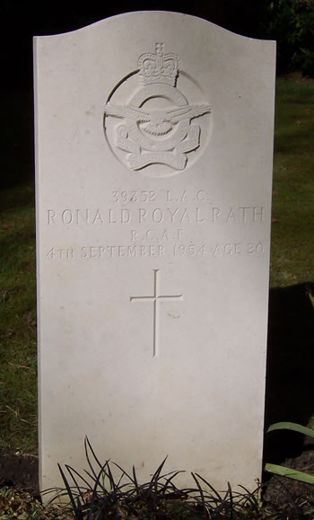 Headstone of Ronald Royal Rath