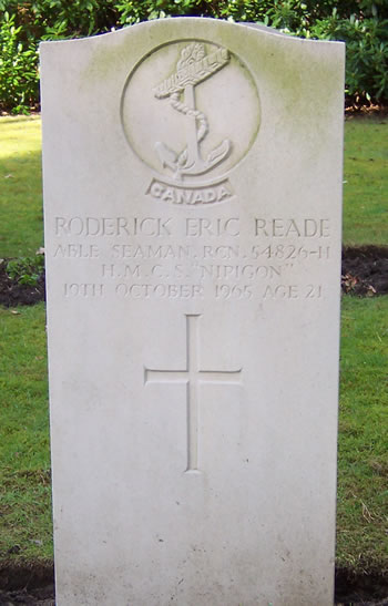 Headstone of Roderick Eric Reade