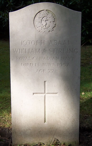 Headstone of William A. Stirling