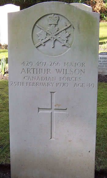 Headstone of Arthur Wilson