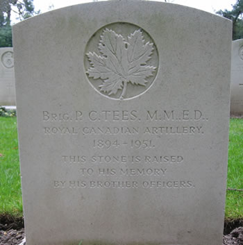 Headstone of P. C. Tees