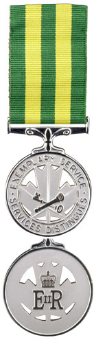 Médaille pour services distingues en milieu correctionnel