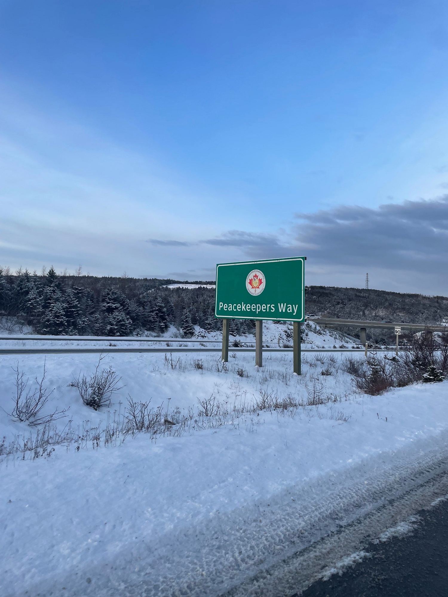 Peacekeepers Way sign