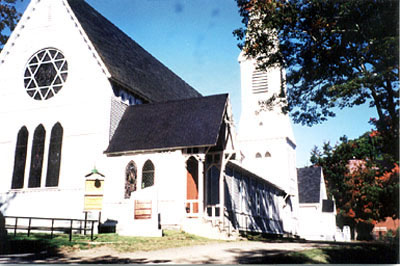 exterior view of church