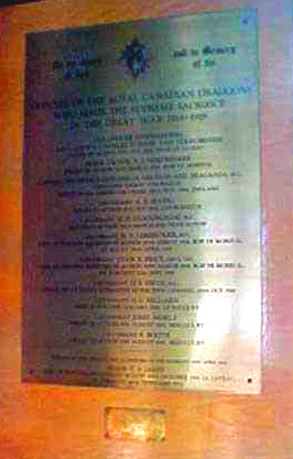 Dragoon WW-1 Plaque