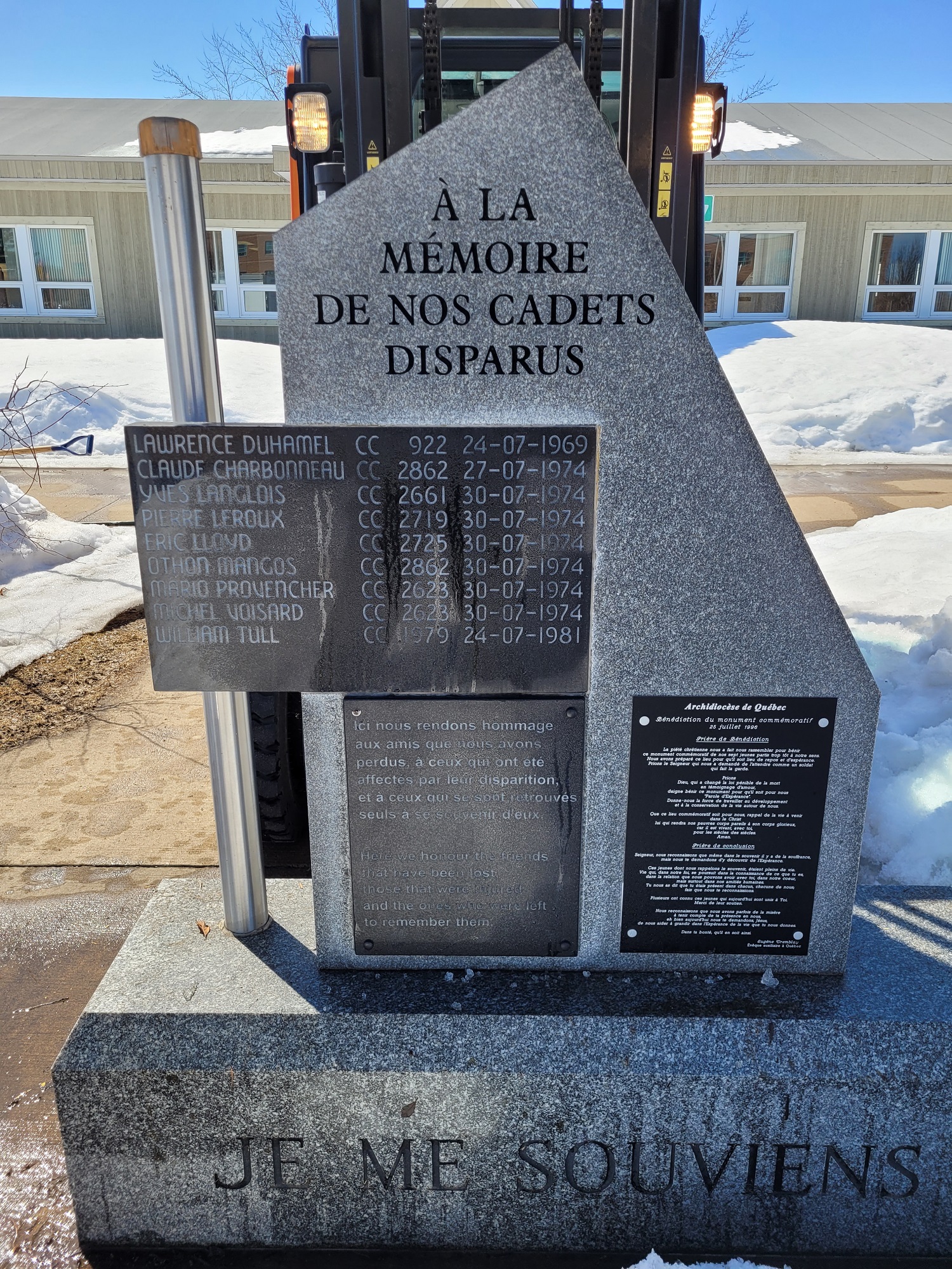 Valcartier Cadet Memorial