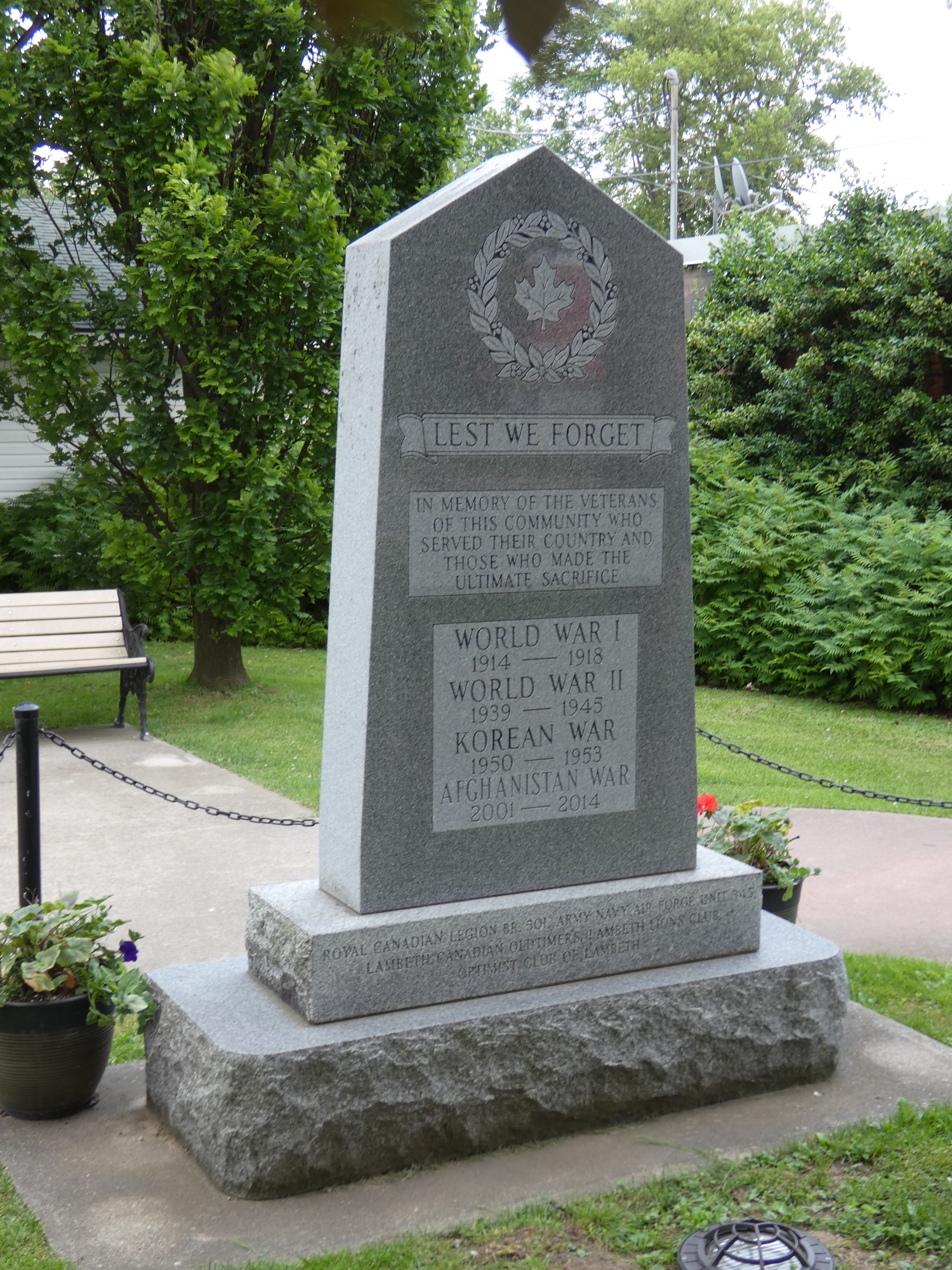 Lambeth Cenotaph - National Inventory of Canadian Military Memorials ...