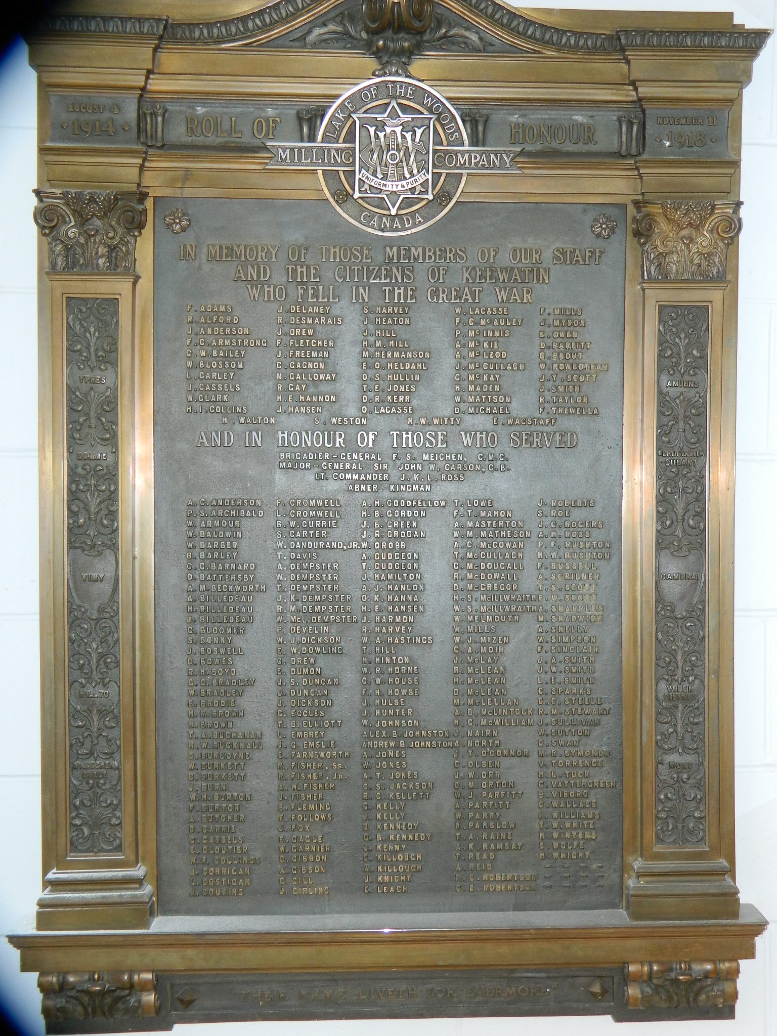 Roll of Honour