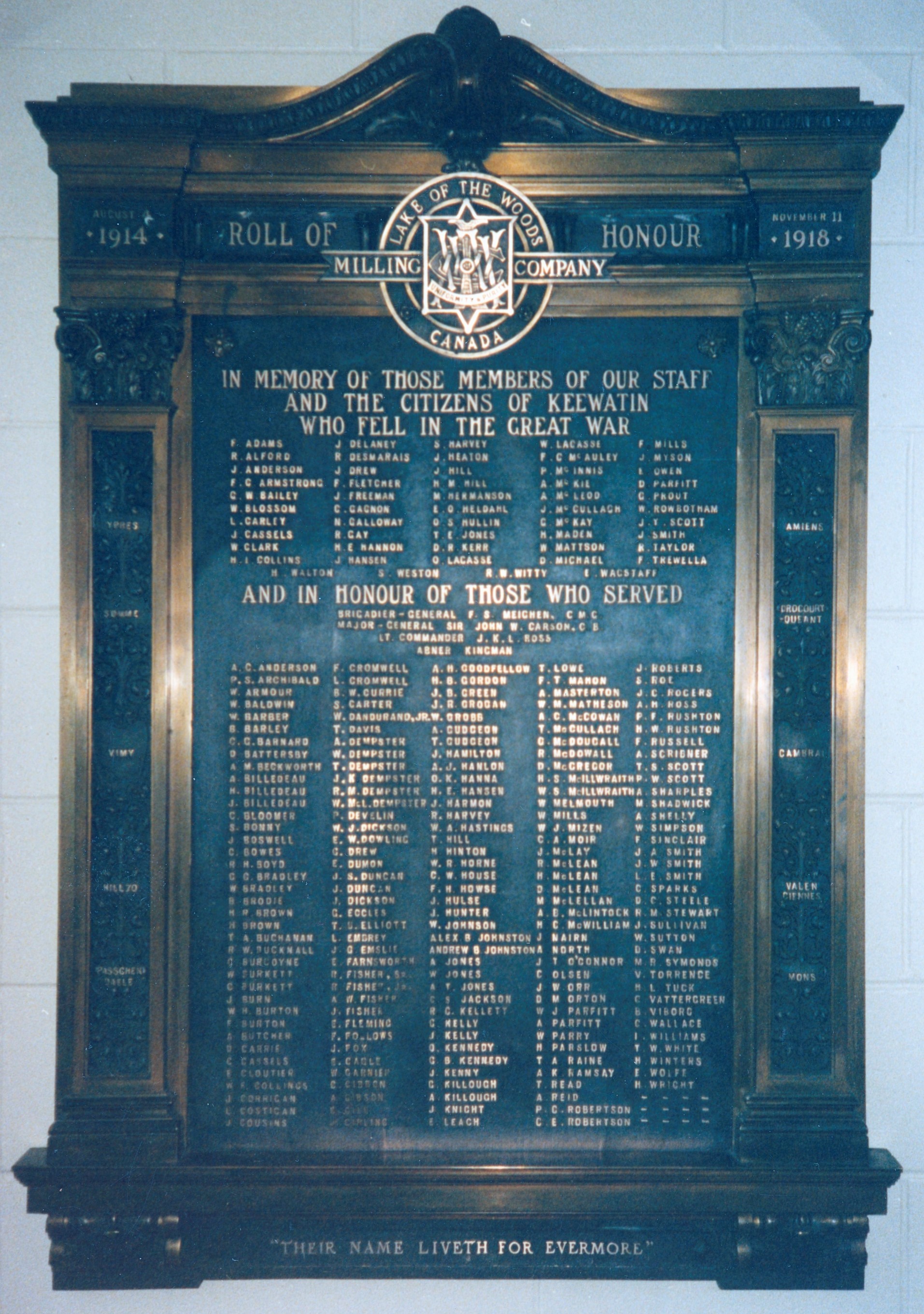 Roll of Honour