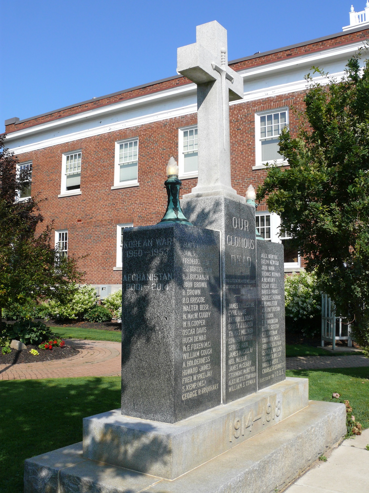 left side inscription