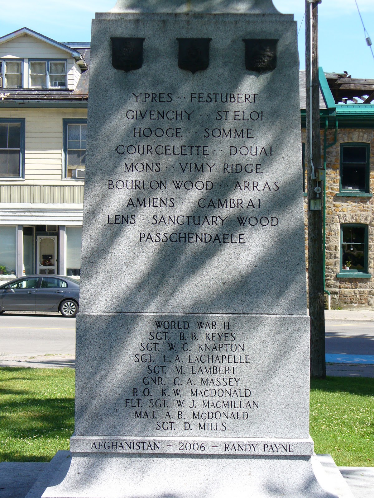 Gananoque Cenotaph - National Inventory of Canadian Military Memorials ...