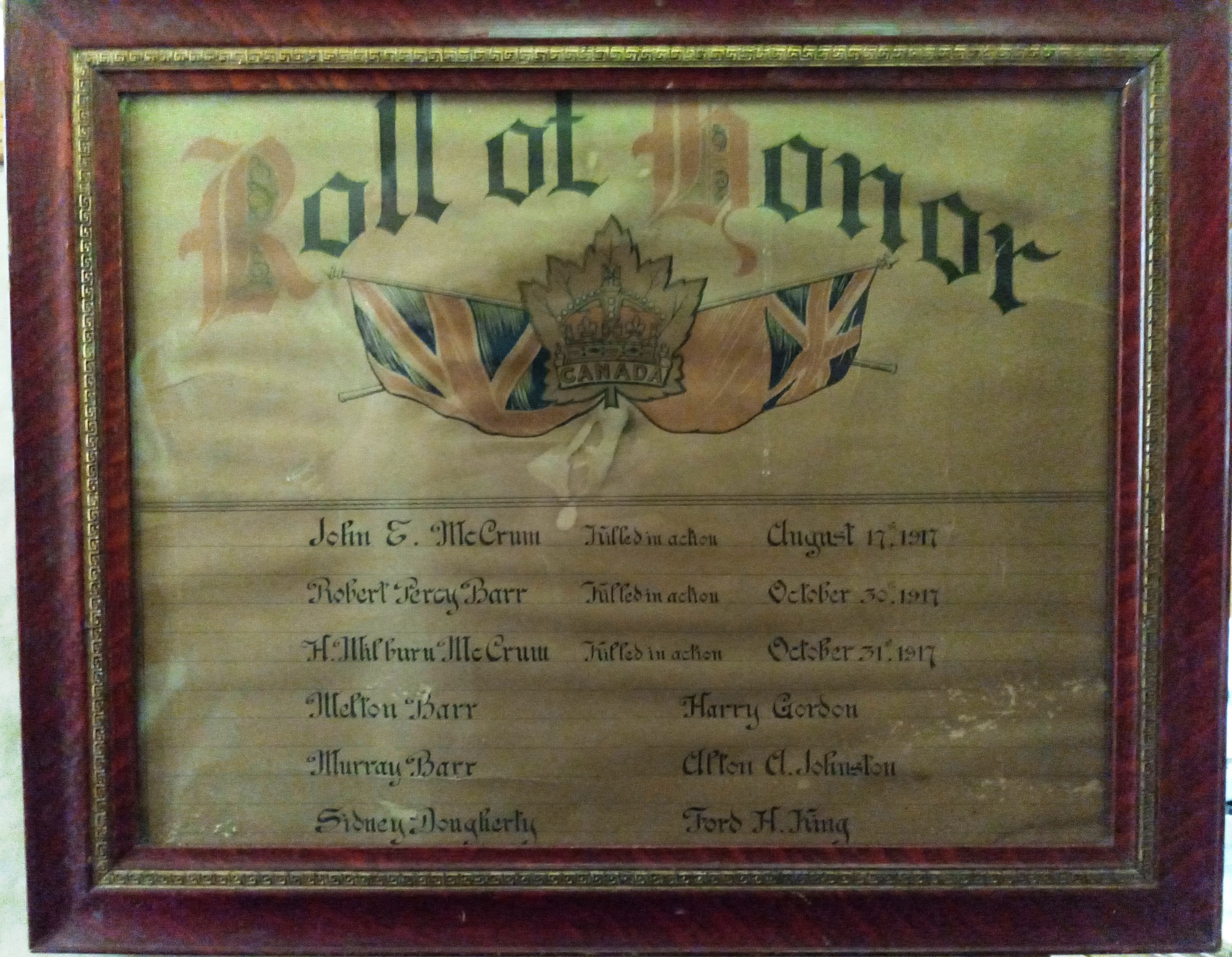 Roll of Honour