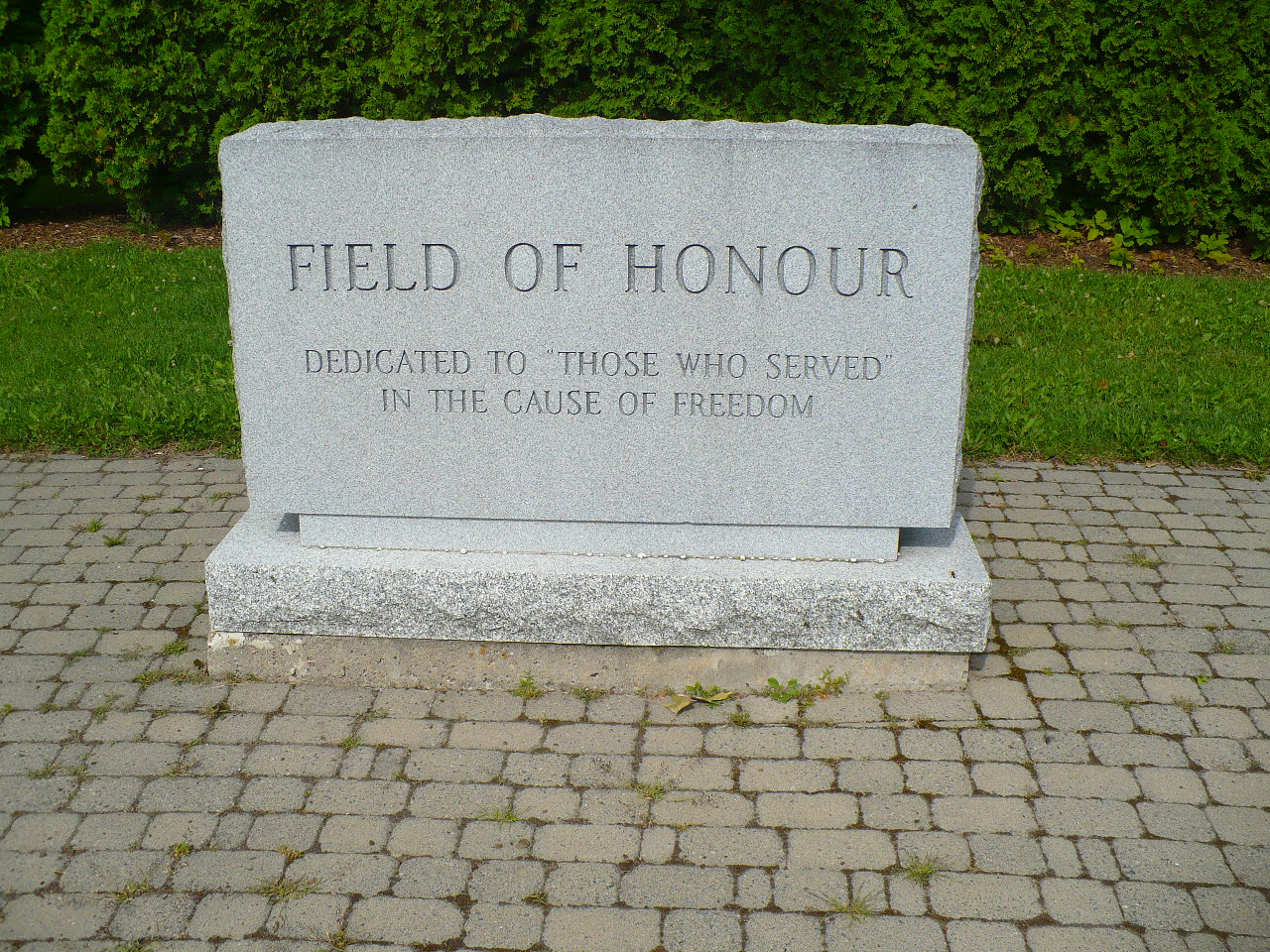 slab inscription - front