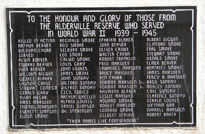 First World War plaque
