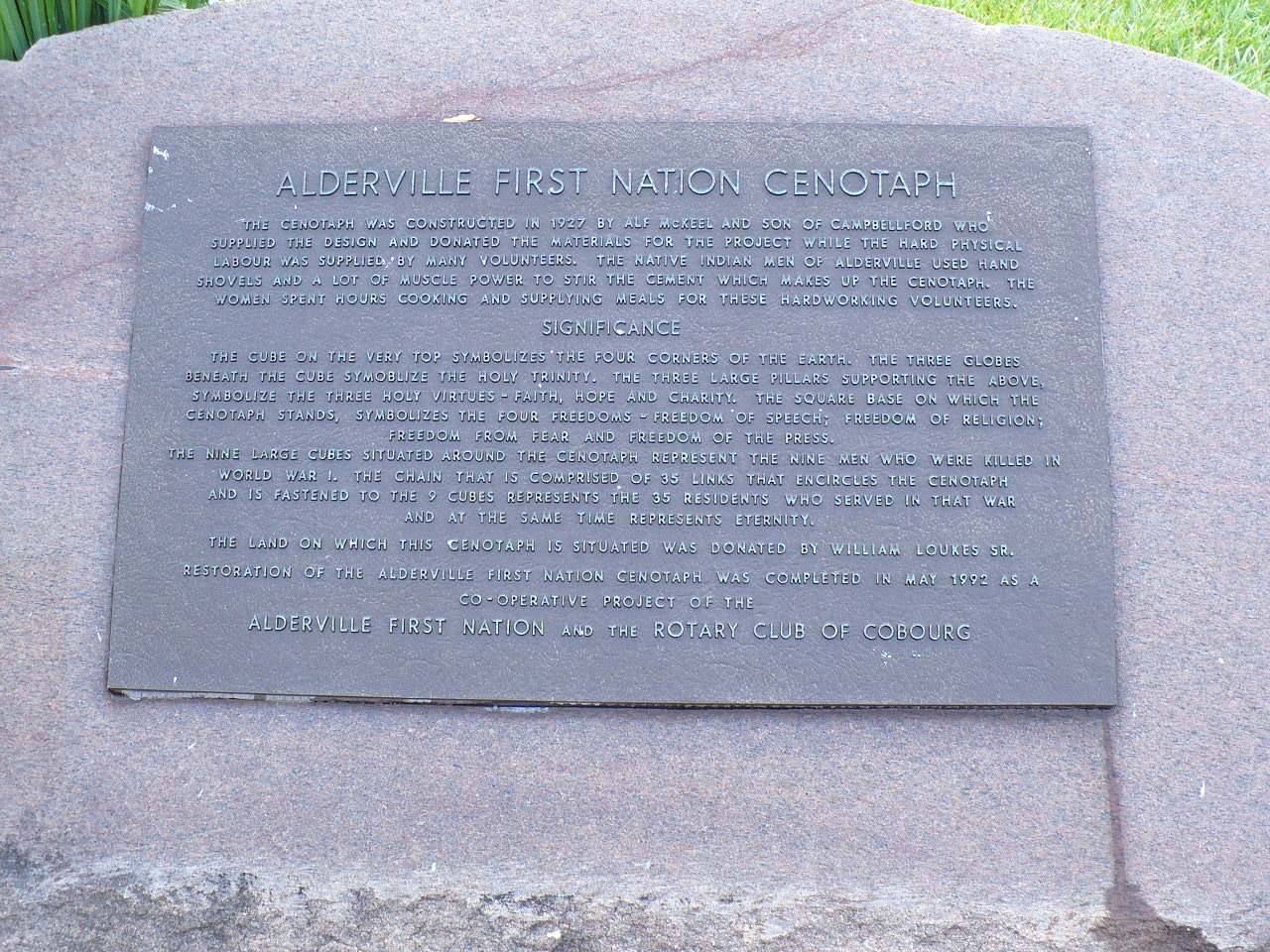 stone plaque inscription