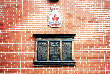 First World War Honour Roll - National Inventory of Canadian Military ...