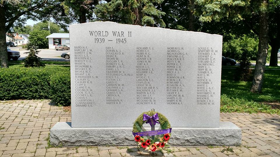 Second World War stone