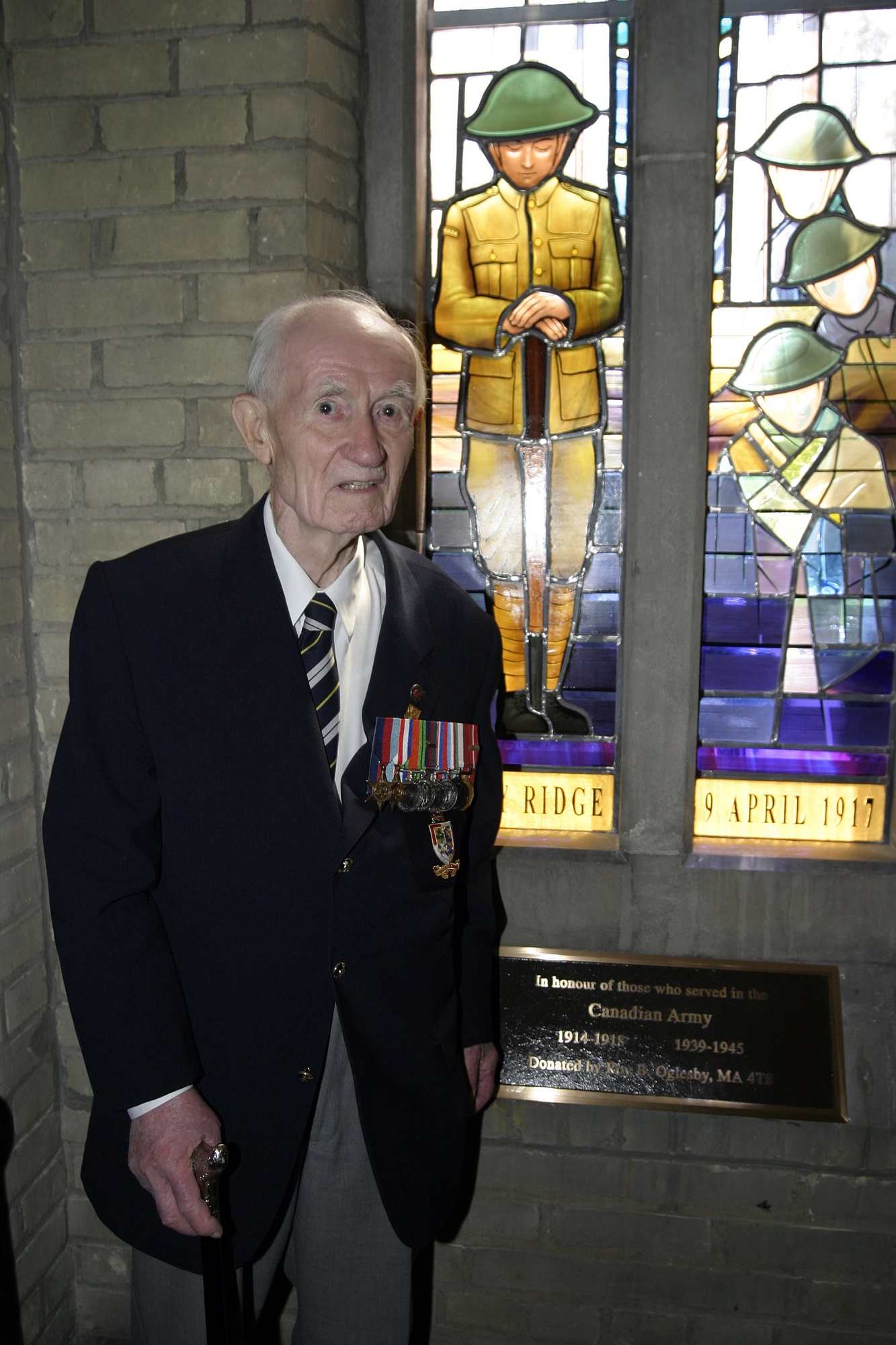 Major Roy B. Oglesby at May 26, 2005, dedication.