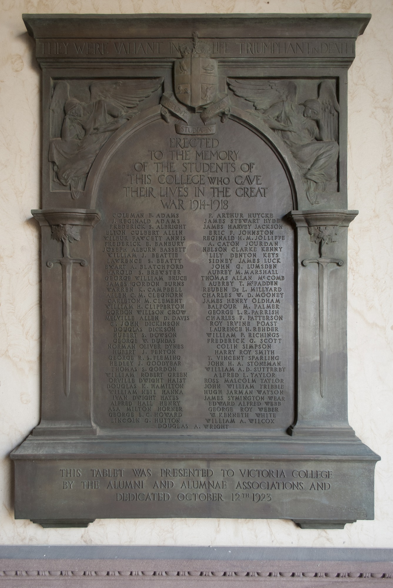 First World War Plaque