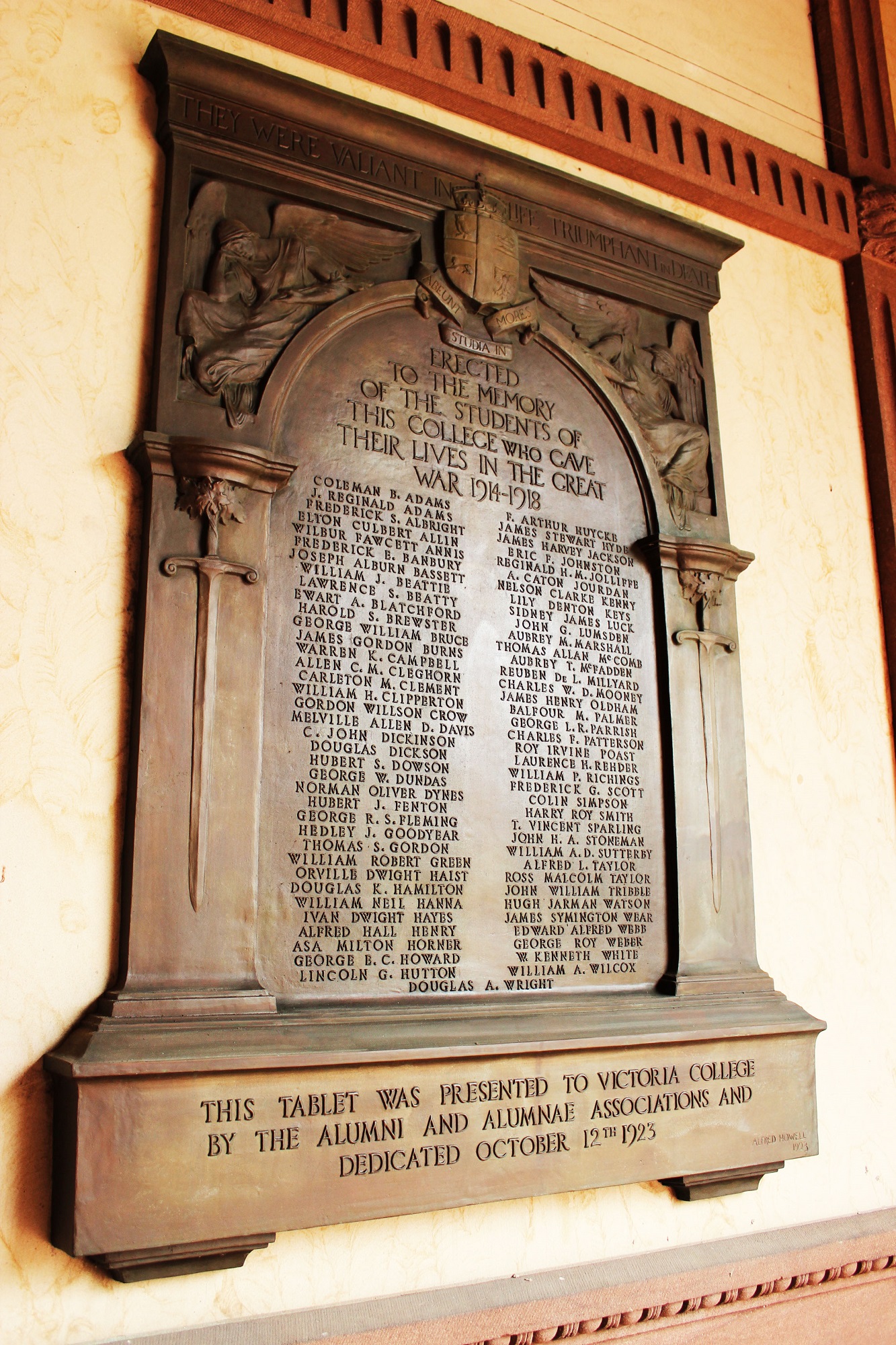 First World War Plaque