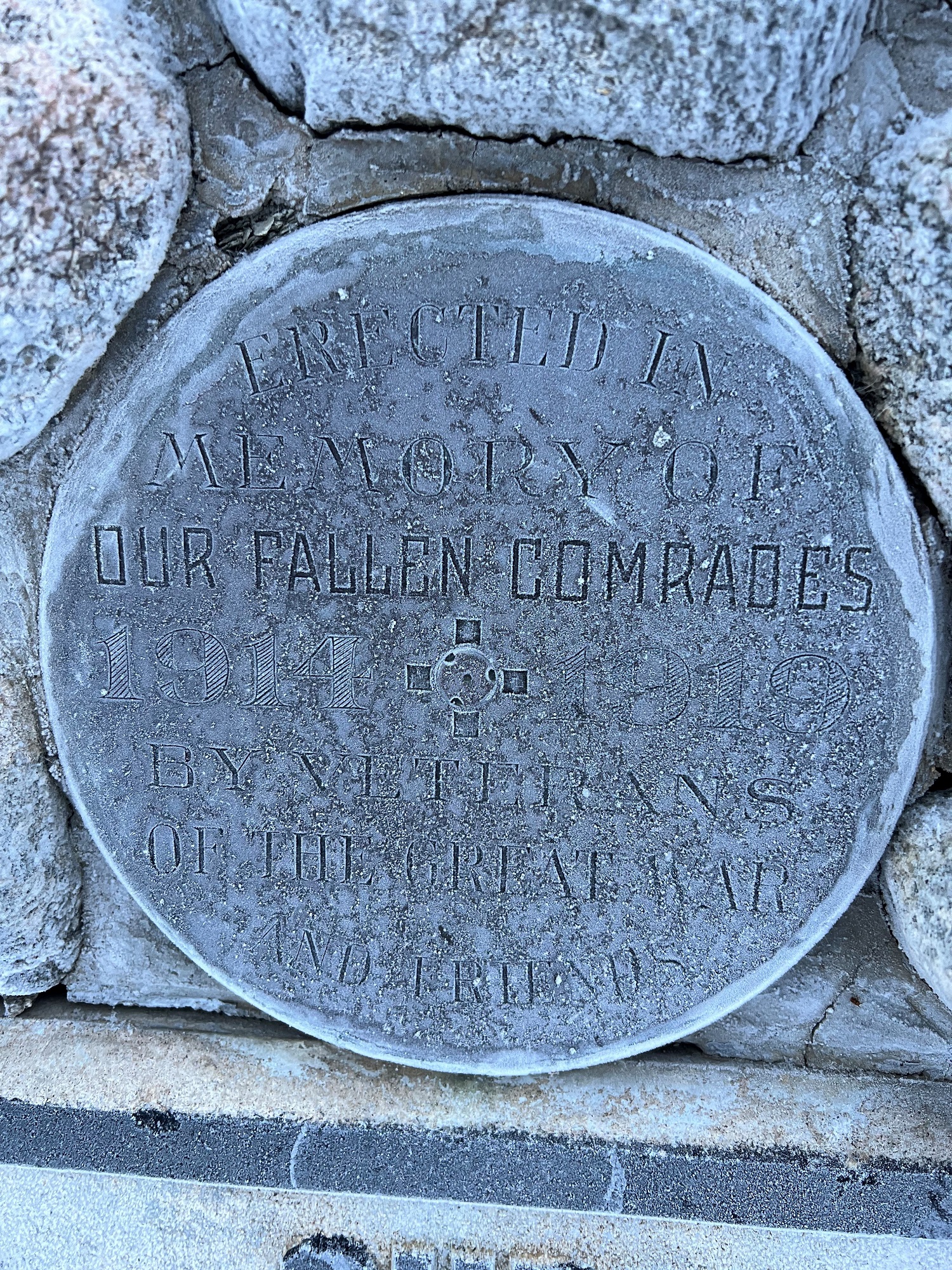 front inscription