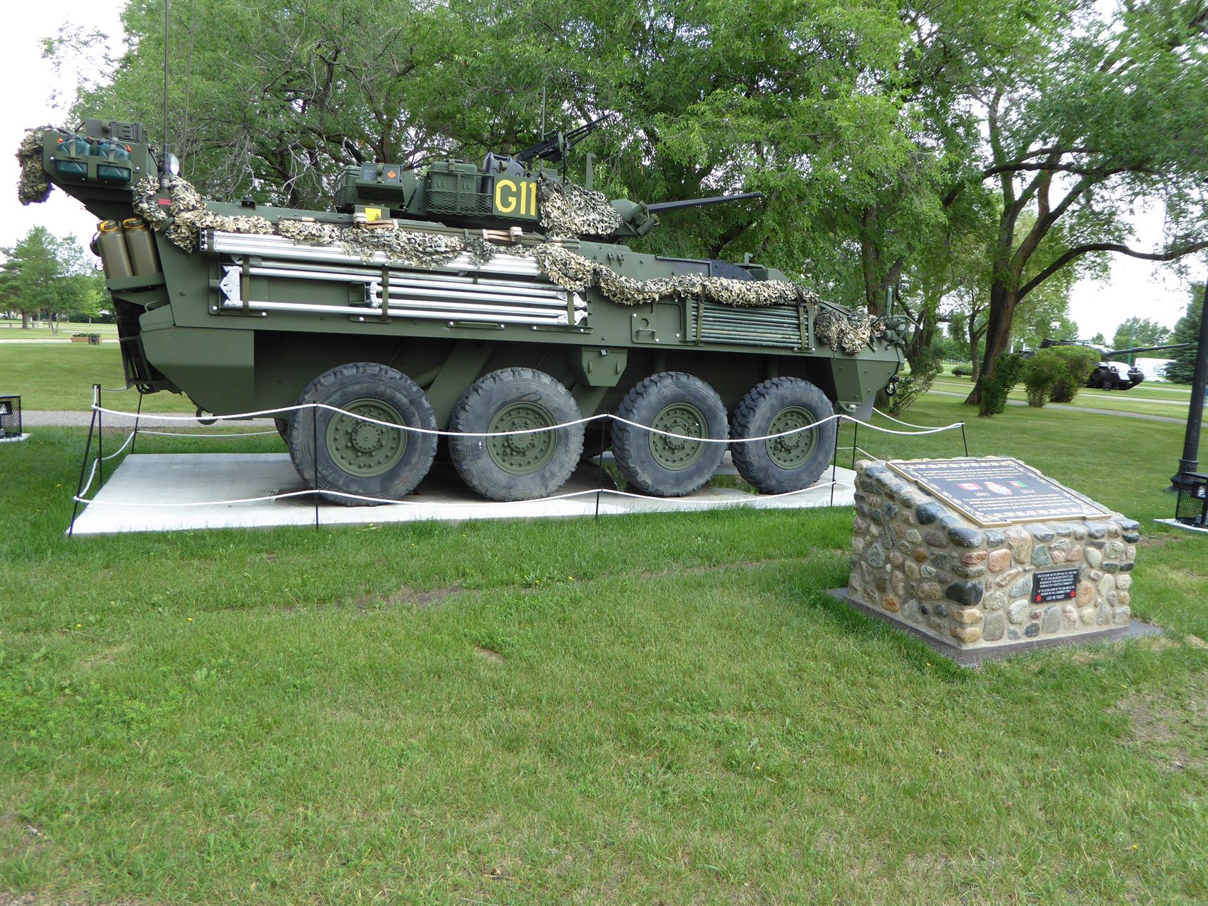 Afghanistan LAV III Memorial at CFB Shilo - National Inventory of ...