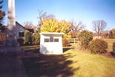 small monument with Second World War Roll of Honour