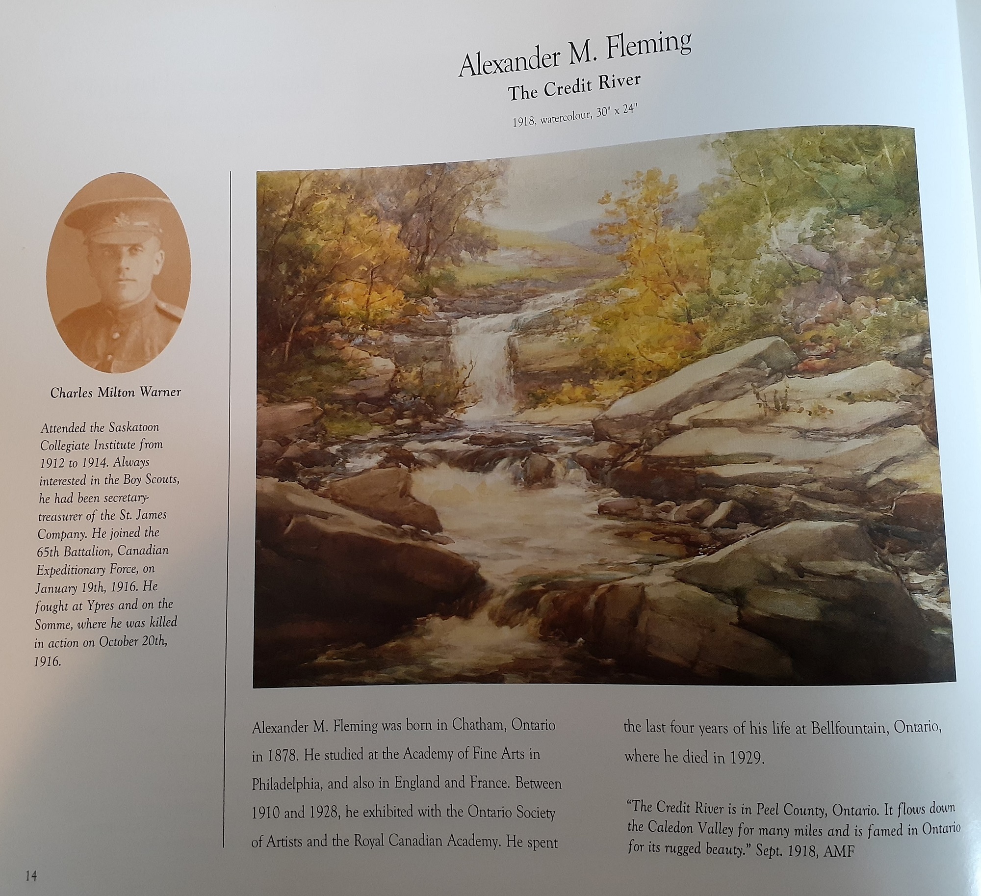 The Credit River, page 14 of The Nutana Collegiate Gallery Book