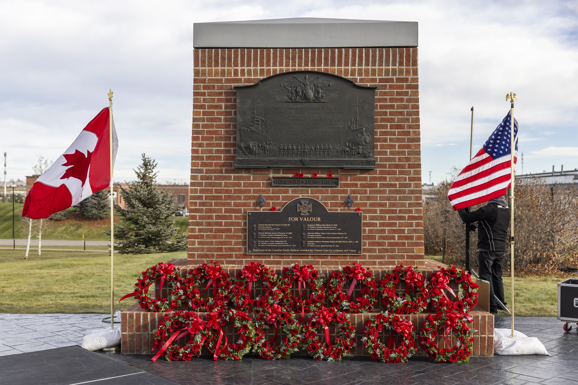 Le Monument commémoratif des guerres mondiales du Chemin de fer Canadien Pacifique