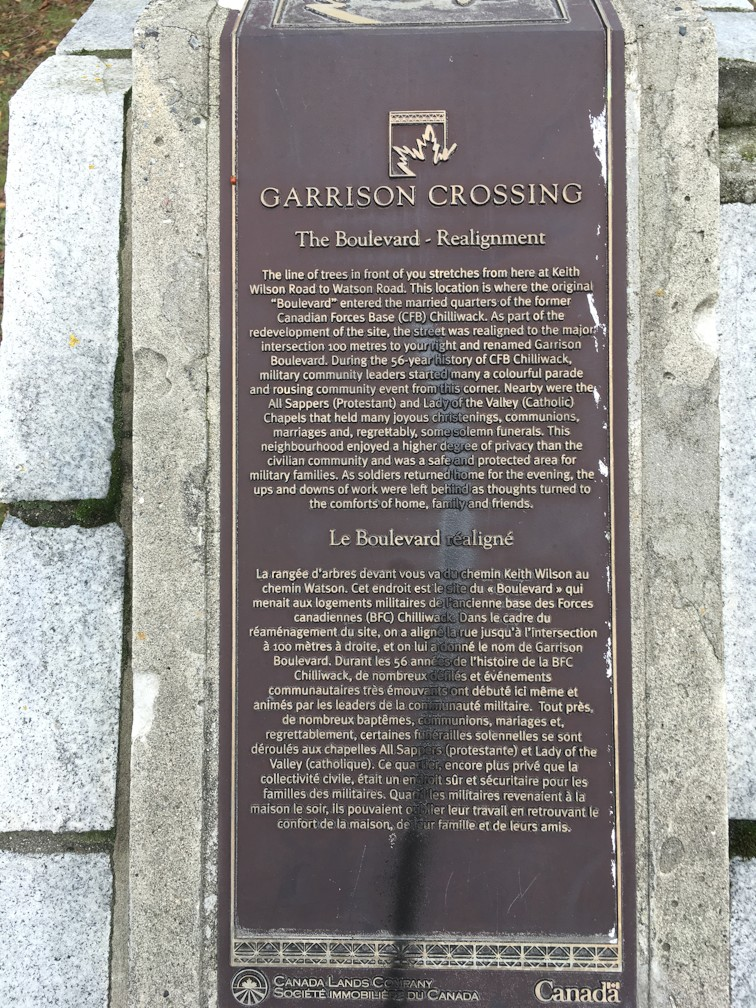 The Boulevard - Realignment Plaque