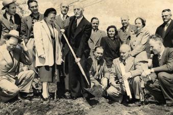 War Memorial Library Groundbreaking