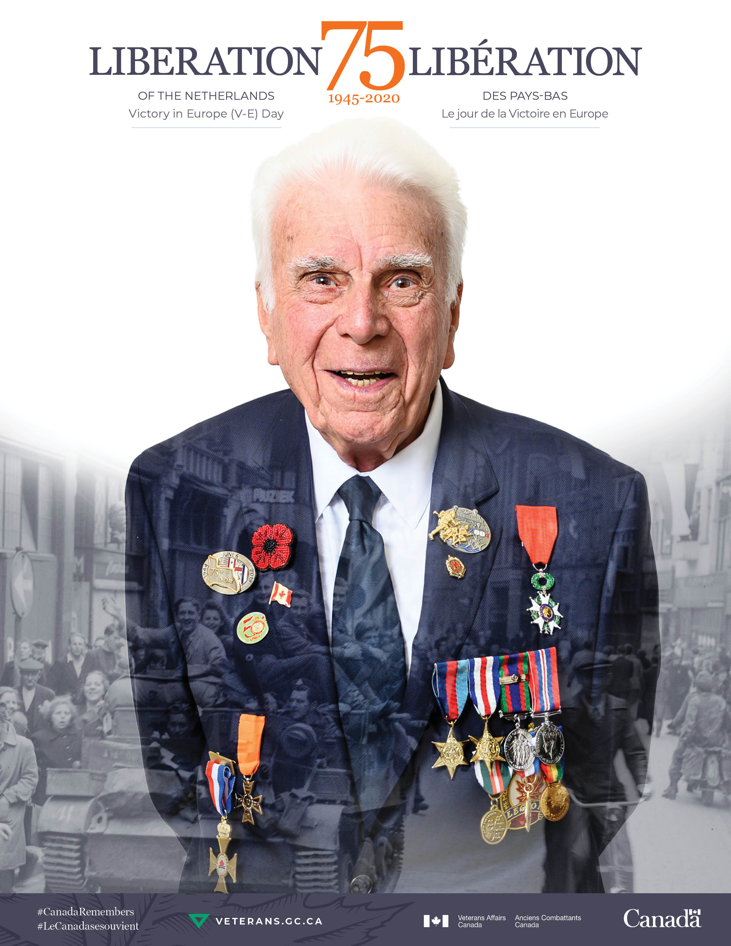 Le Canada se souvient de la libération des Pays-Bas et du jour de la Victoire en Europe
