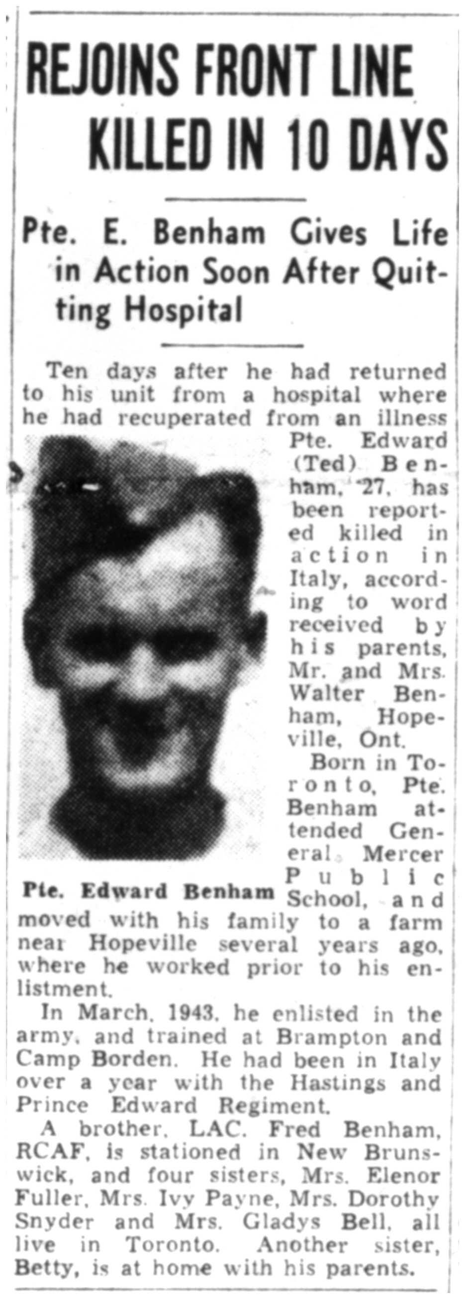 Newspaper clipping