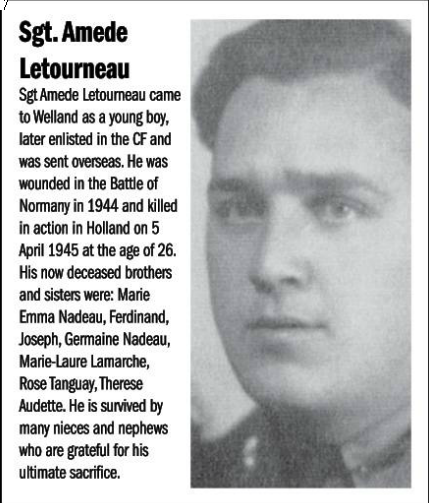 Photo of Amede Letourneau