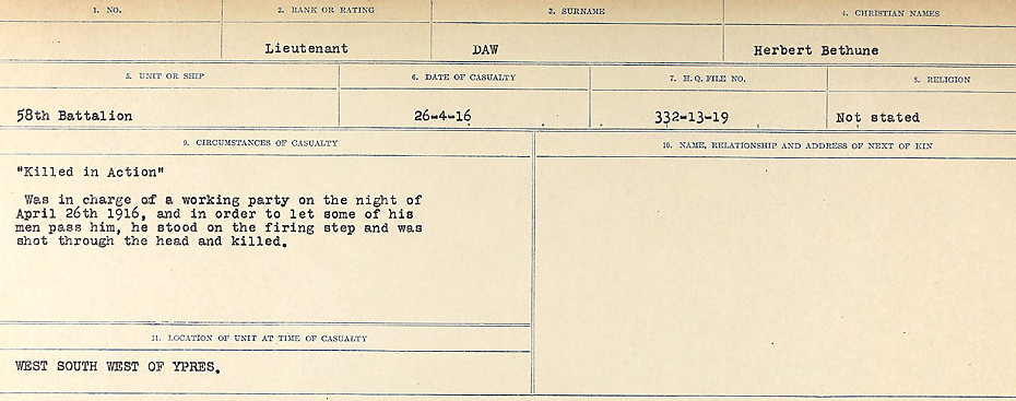 Circumstances of death registers