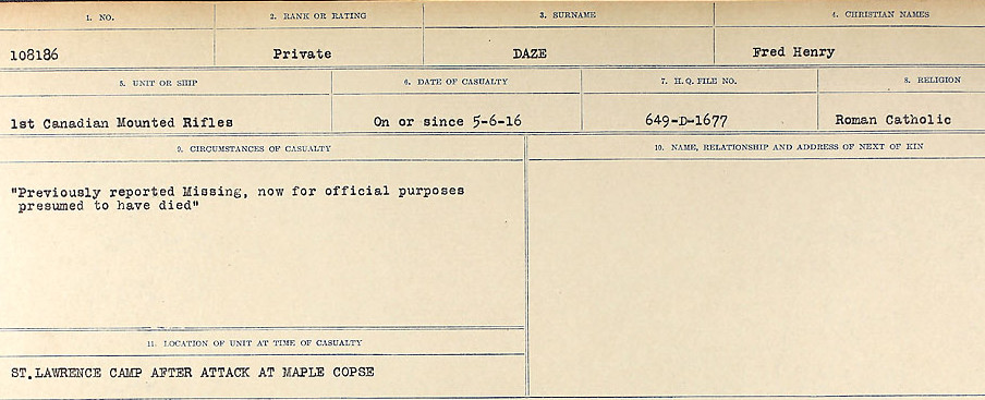 Circumstances of death registers