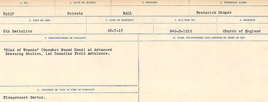 Circumstances of Death Registers