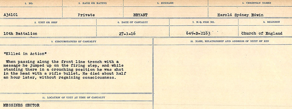 Circumstances of Death Registers