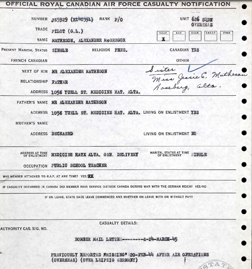 Notification of death