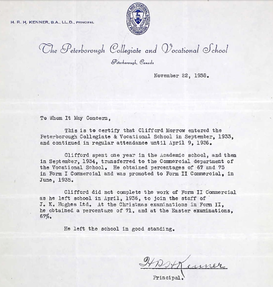 Letter of recommendation