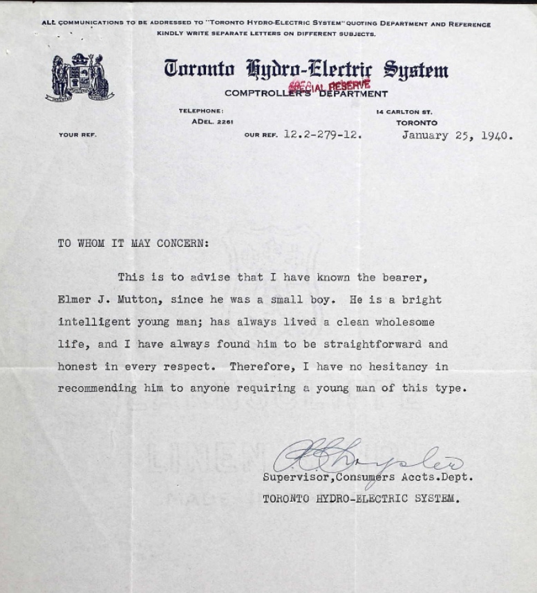 Letter of recommendation